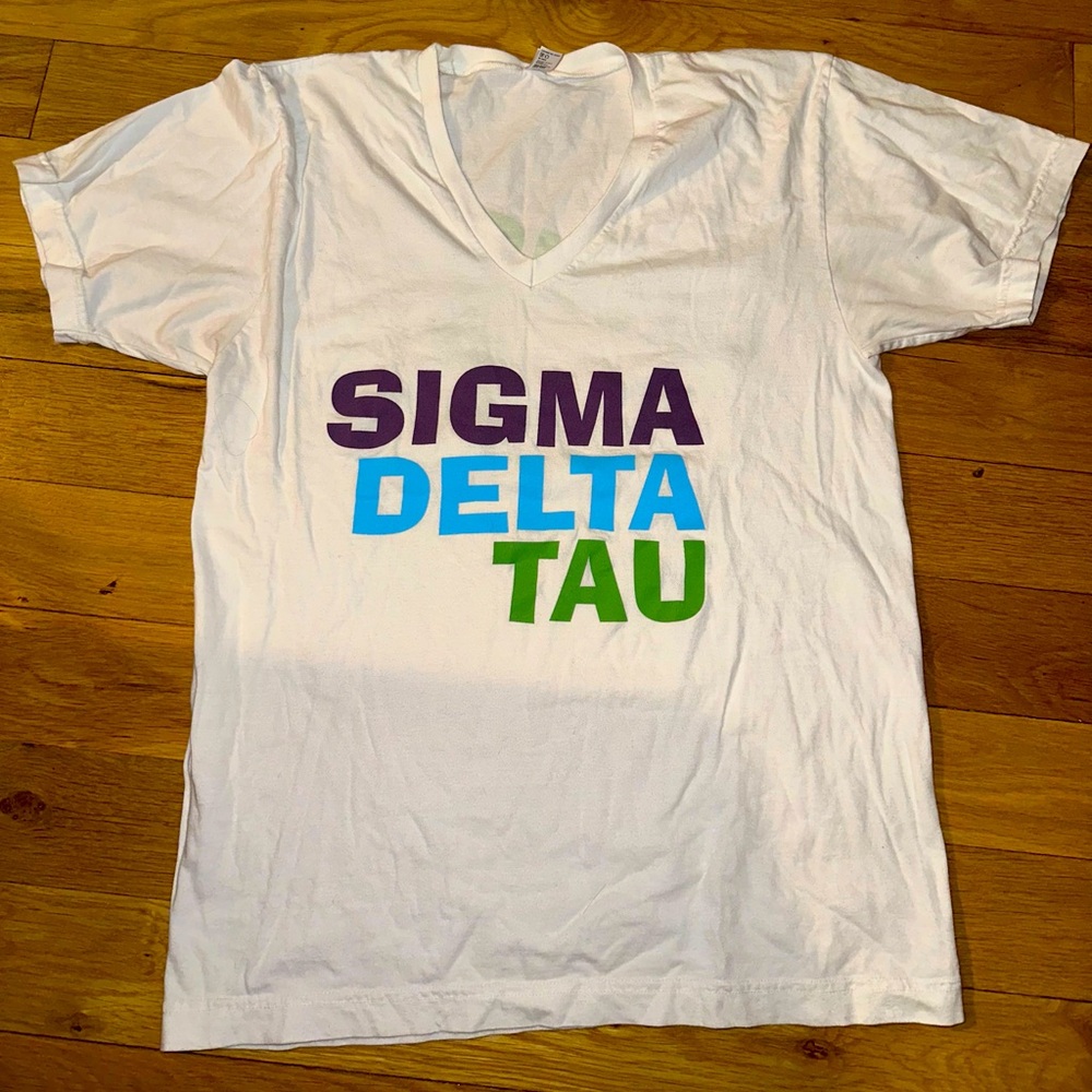 Vintage Sigma Delta Tau SDT tee shirt. American apparel 2000s